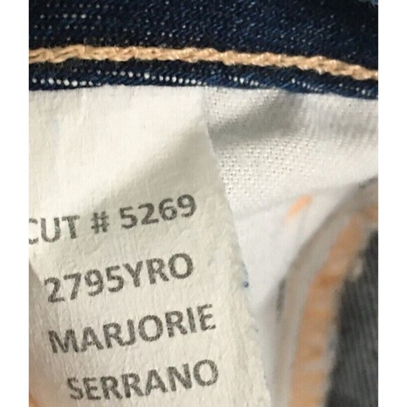 L'agence Jeans Women's Size 25 Blue Marjorie Serrano Straight Leg Cotton - Picture 6 of 7